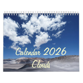 Kalender 2026 mit Ferien - Wolken