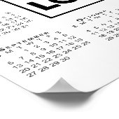 Kalender 2026 mit Firmenlogo und Firmennamen Poster (Ecke)