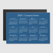 Kalender 2026 mit Firmenname Blue Magnet (Vorne/Hinten)