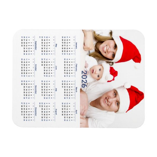 Kalender 2026 mit Foto Magnet (Horizontal)