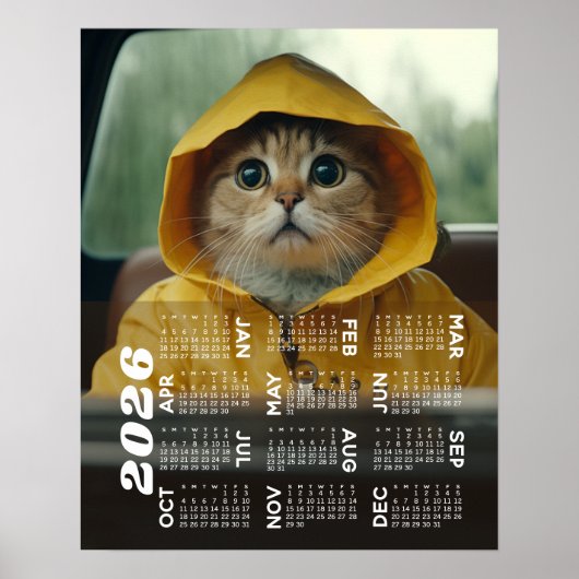 Kalender 2026 mit Foto Volljährig anzeigen Moderne Poster (Vorne)