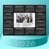 Kalender 2026 mit Logo Kontakt Information Magnet