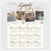 Kalender 2026 quadratischer aufkleber (Vorderseite)