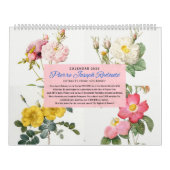 Kalender 2026 - Rose - P.J. Redouté (Titelbild)