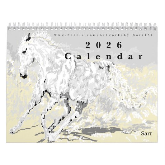 Kalender 2026 Tiere von Sarr (Titelbild)