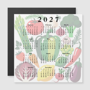 Kalender 2027 Gemüse Magnetkarte