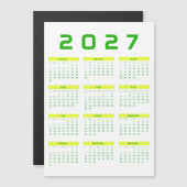 Kalender 2027 magnetkarte (Vorne/Hinten)