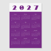 Kalender 2027 magnetkarte (Vorderseite)