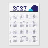 Kalender 2027 magnetkarte (Vorderseite)