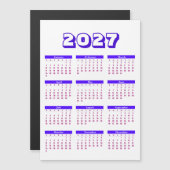 Kalender 2027 magnetkarte (Vorne/Hinten)
