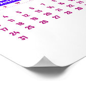 Kalender 2027 poster (Ecke)