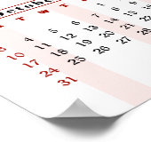 Kalender 2027 poster (Ecke)