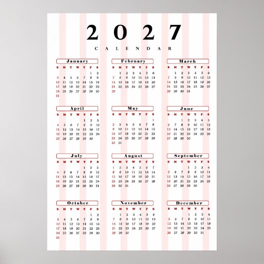 Kalender 2027 poster (Vorne)