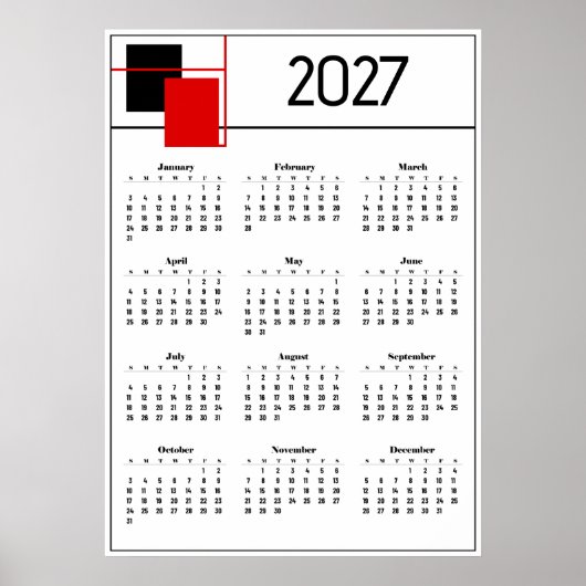 Kalender 2027 poster (Vorne)