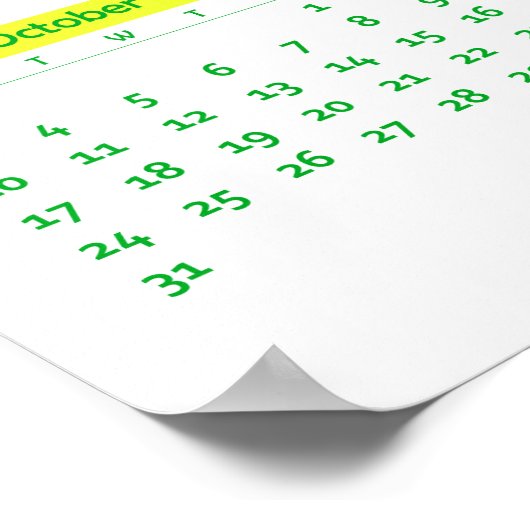 Kalender 2027 poster (Ecke)