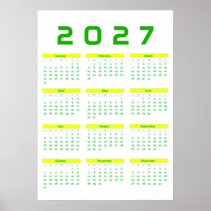 Kalender 2027 poster