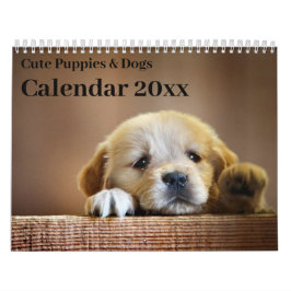 Kalender 20xx - Niedliche Welpen und Hunde