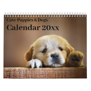 Kalender 20xx - Niedliche Welpen und Hunde