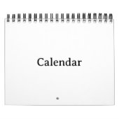 Kalender | 5,5" x 7" Zwei-Seiten Klein Schwarz (Titelbild)