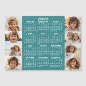 Kalender - 8 Fotos Grundlegendes blaues Magnet (Vorderseite)