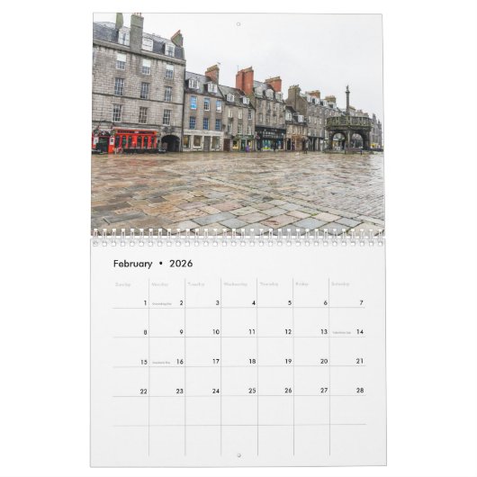 Kalender Aberdeen 2026 (Feb 2026)