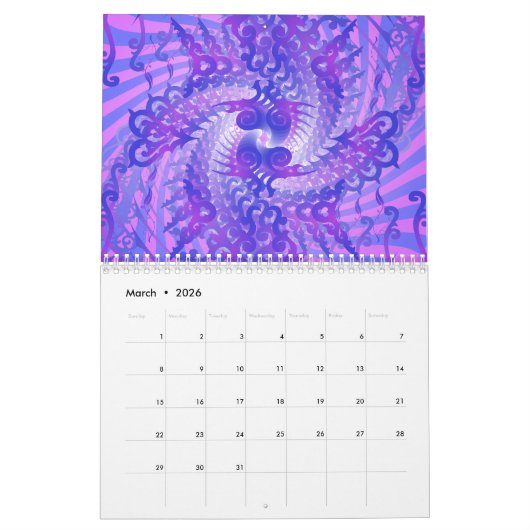 Kalender: Abstrakt / Psychedelic Artwork Kalender (Mär 2026)