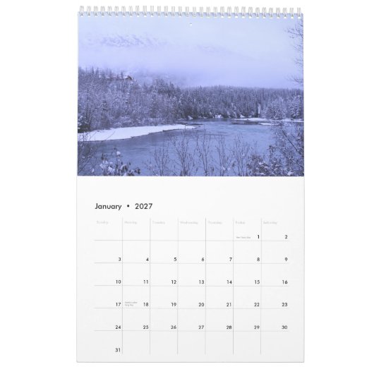 Kalender Alaskas 2011 (Jan 2027)