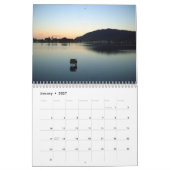 Kalender an der neuseeländischen Küste (Jan 2027)
