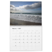 Kalender an der neuseeländischen Küste (Feb 2027)