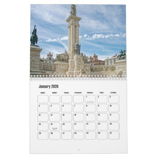 Kalender Andalusien-Spanien (Jan 2026)
