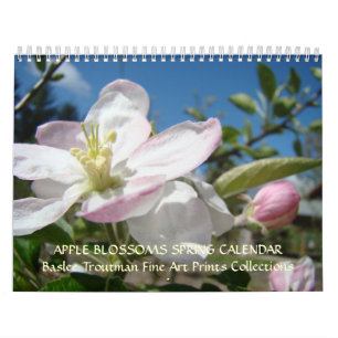 KALENDER-APPLE-BLÜTEN Kalender-Frühlings-Kunst Kalender
