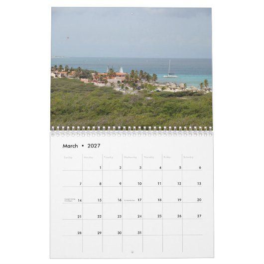 Kalender Aruba 2022 (Mär 2027)