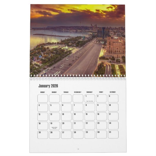 Kalender Aserbaidschans (Jan 2026)