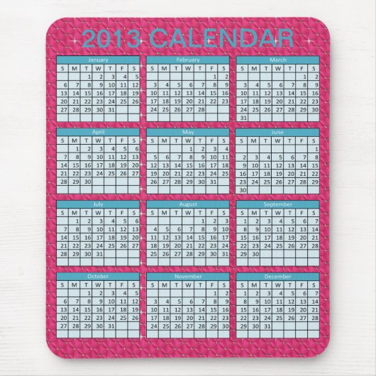 Kalender auf einem Mousepad (Vorne)