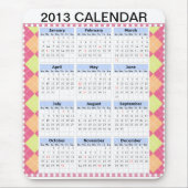 Kalender auf einem Mousepad (Vorne)