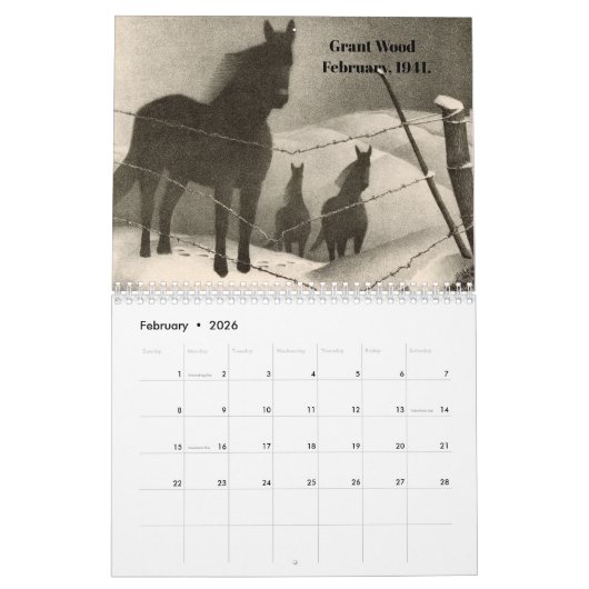 Kalender bis zum 20. Jahrhundert Gemälde (Feb 2026)