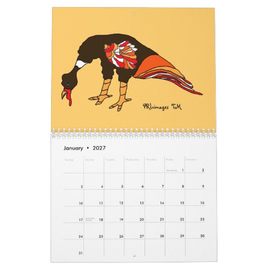 Kalender BlueSky Truthahn-2013 (Jan 2027)