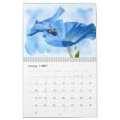 Kalender - Blume zum Hintergrund (Jan 2027)