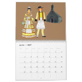 Kalender, Britisch-Folklore, Frankreich Kalender (Jan 2027)
