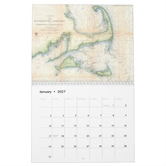 Kalender Cape Cods Cartographs (Jan 2027)