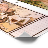 Kalender Champagner - Alphonse Mucha Poster (Ecke)