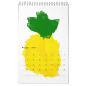 Kalender der Ananas-Farben-2016 (Feb 2027)