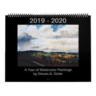 Kalender der Aquarellmalereien von Steven Givler