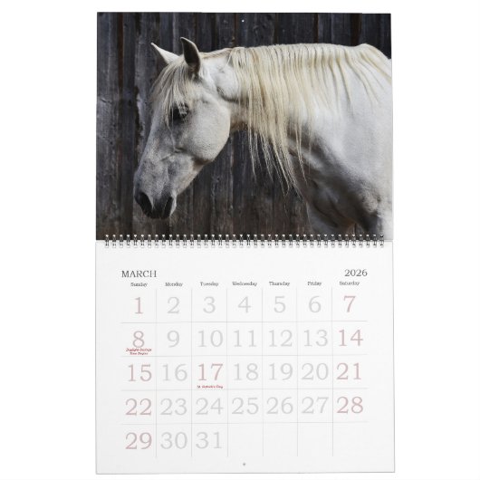 Kalender der bearbeitbaren Pferde (Mär 2026)