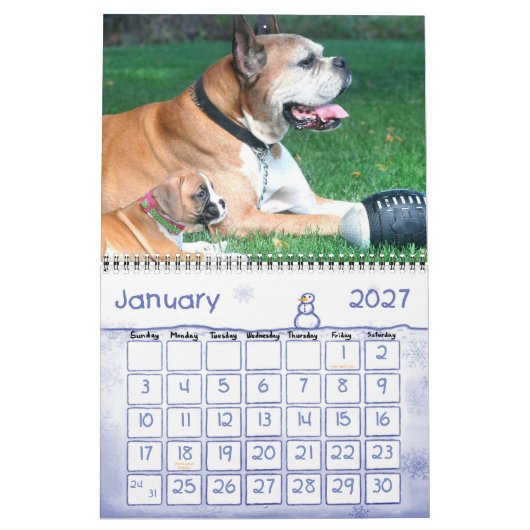 Kalender der Boxer-Welpen-2010 (Jan 2027)