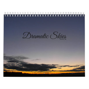 Kalender der dramatischen Himmel