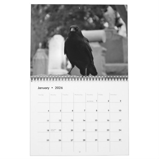 Kalender der dunklen Krähen 2024 (Jan 2026)