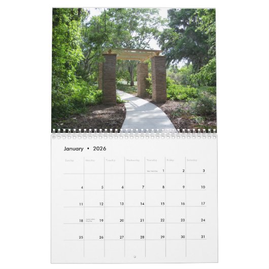 Kalender der Favoriten des sonnigen Fotos (Jan 2026)