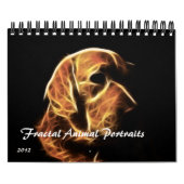 Kalender der Fraktal-Tierporträt-2012 (Titelbild)