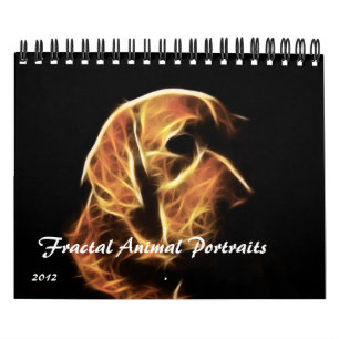 Kalender der Fraktal-Tierporträt-2012